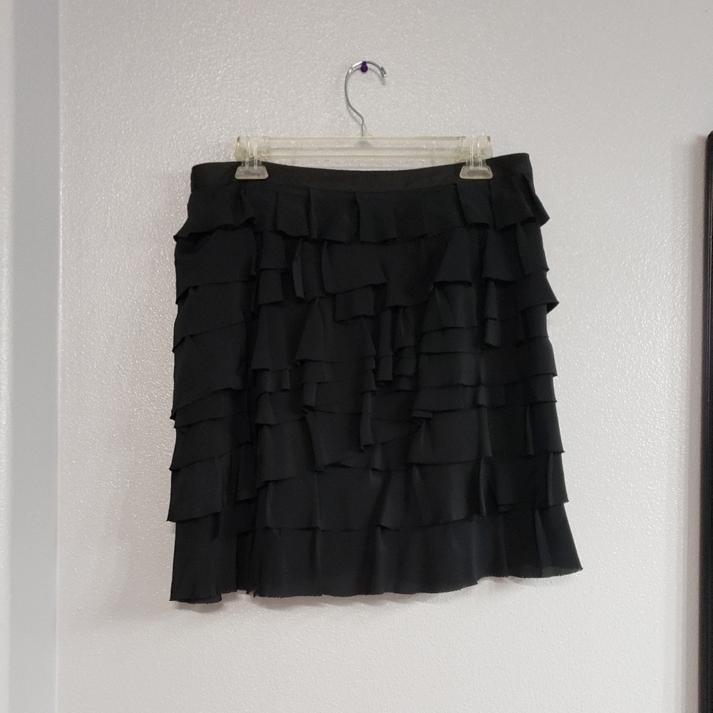 ❤️INC❤️black ruffled skirt